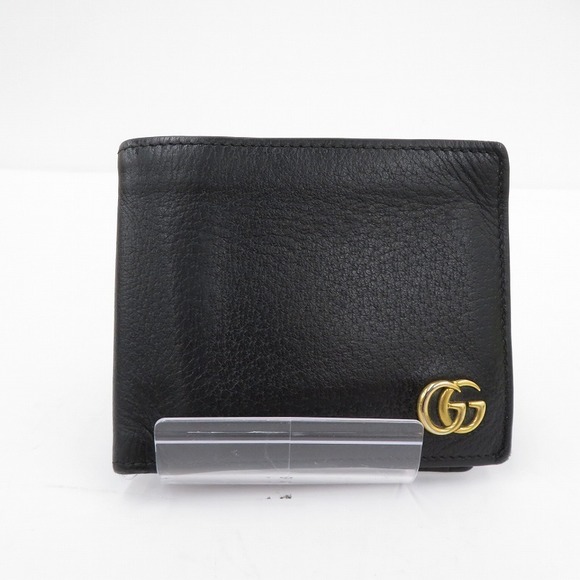 Gucci GG Marmont Leather Coin Wallet Bifold Black - Picture 2 of 15